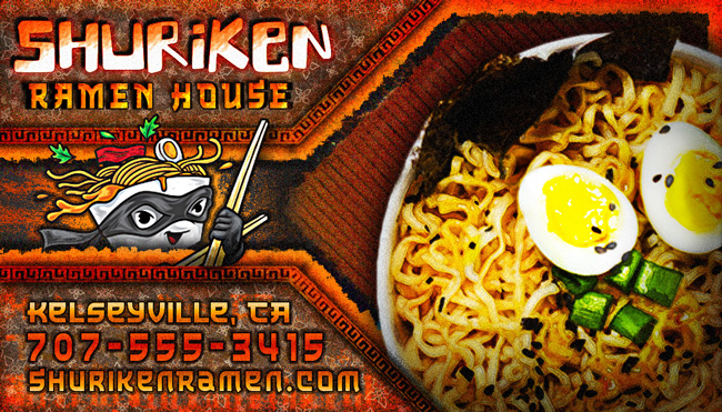 Business Card Back - Shuriken Ramen